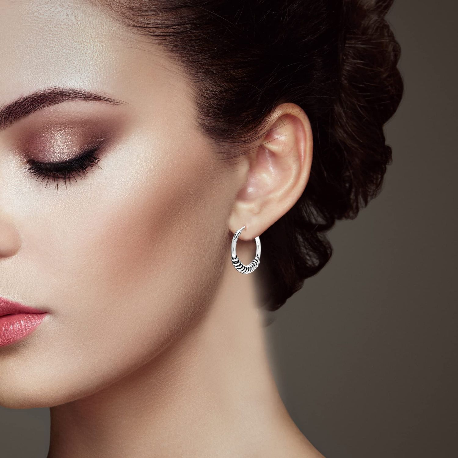 Antique Balinese Endless Hoop Earrings