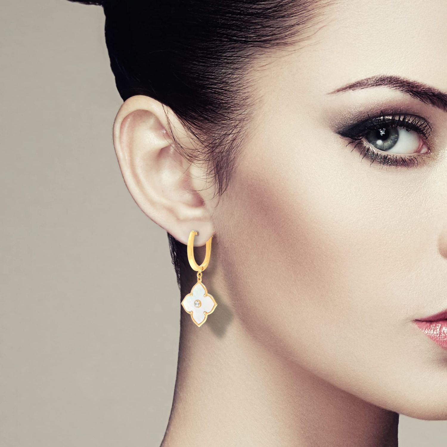 Cubic Zirconia Drop Dangler Earrings