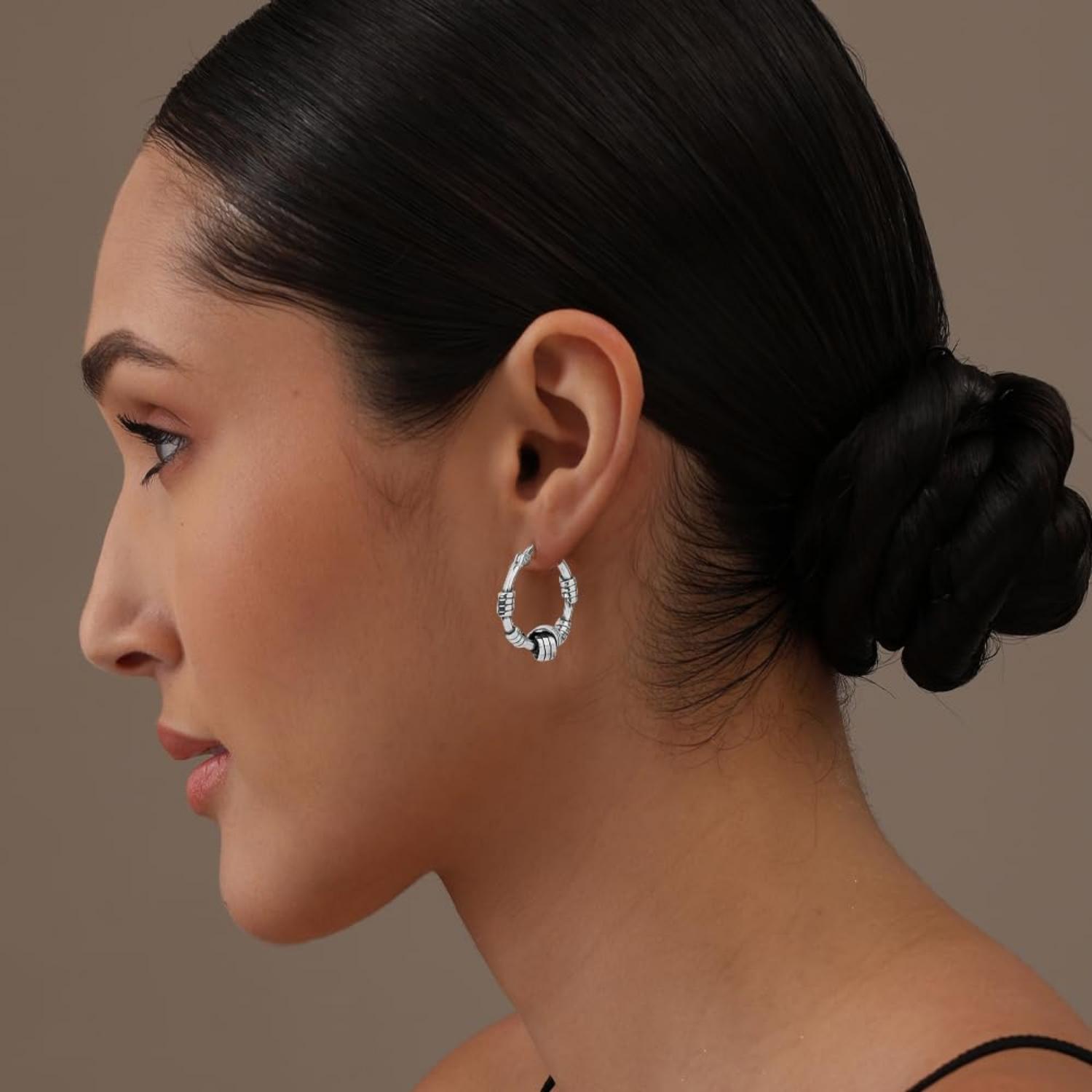Love-Knot Balinese Hoop Earrings
