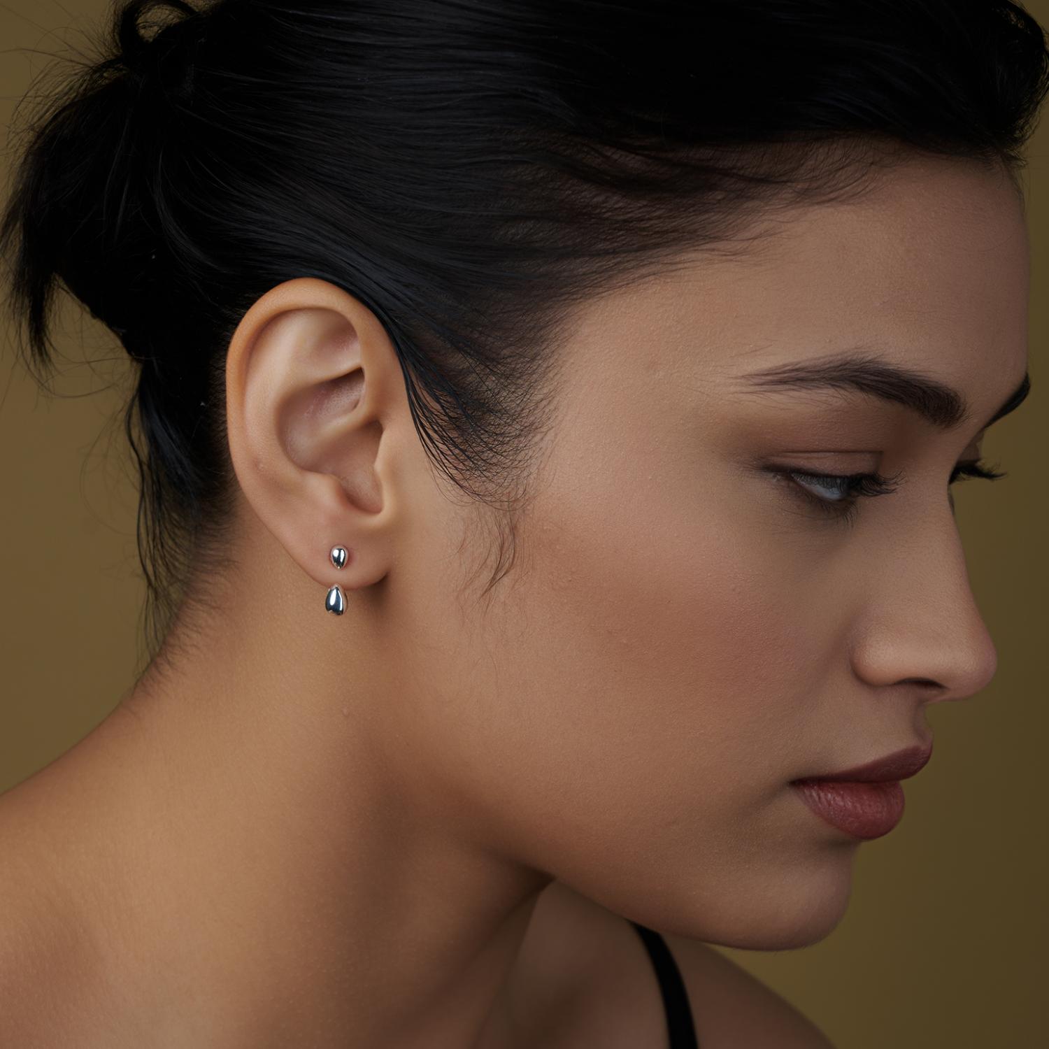 Detachable Dual Stud Earrings