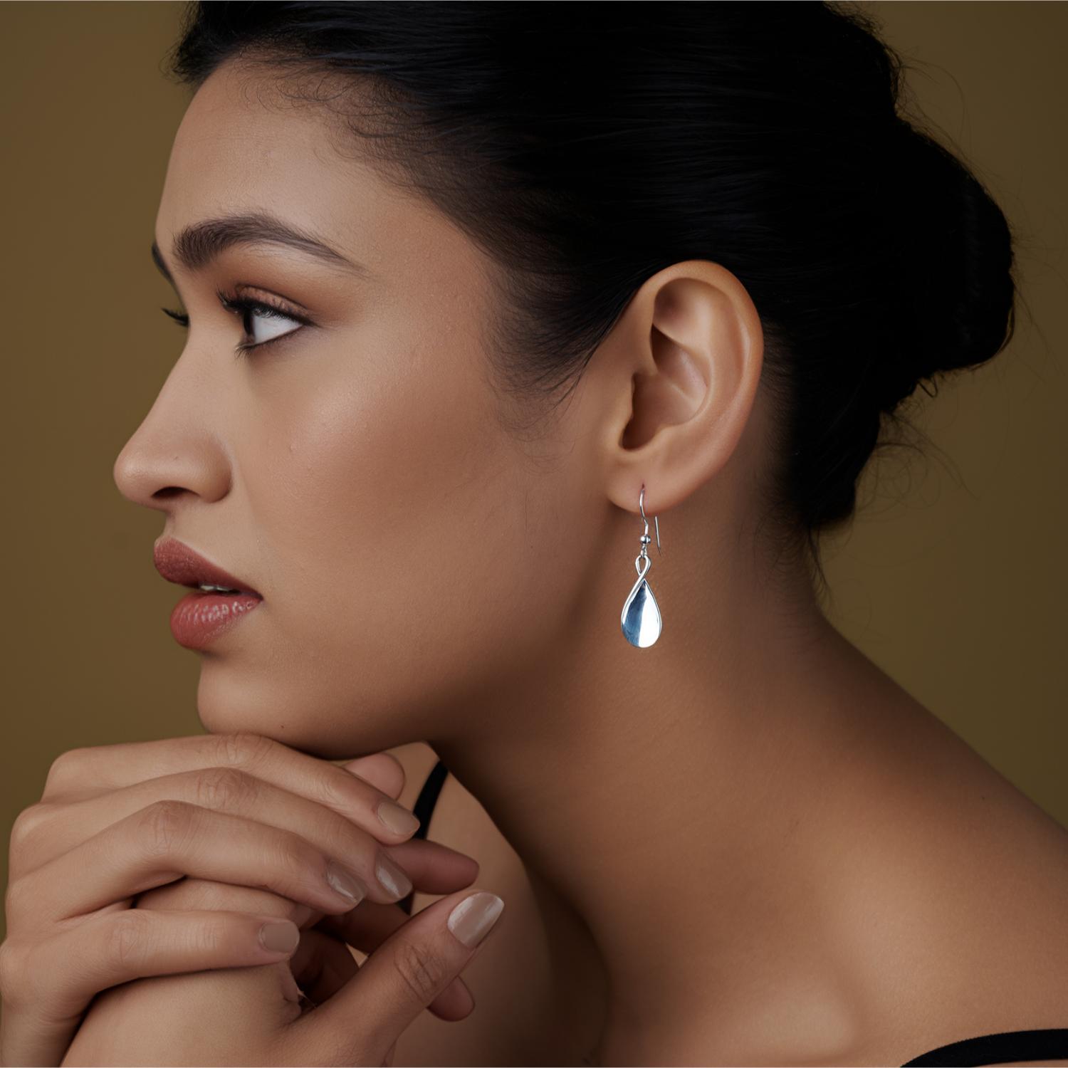 Dangle Drop Earrings | Infinity Curve Earrings